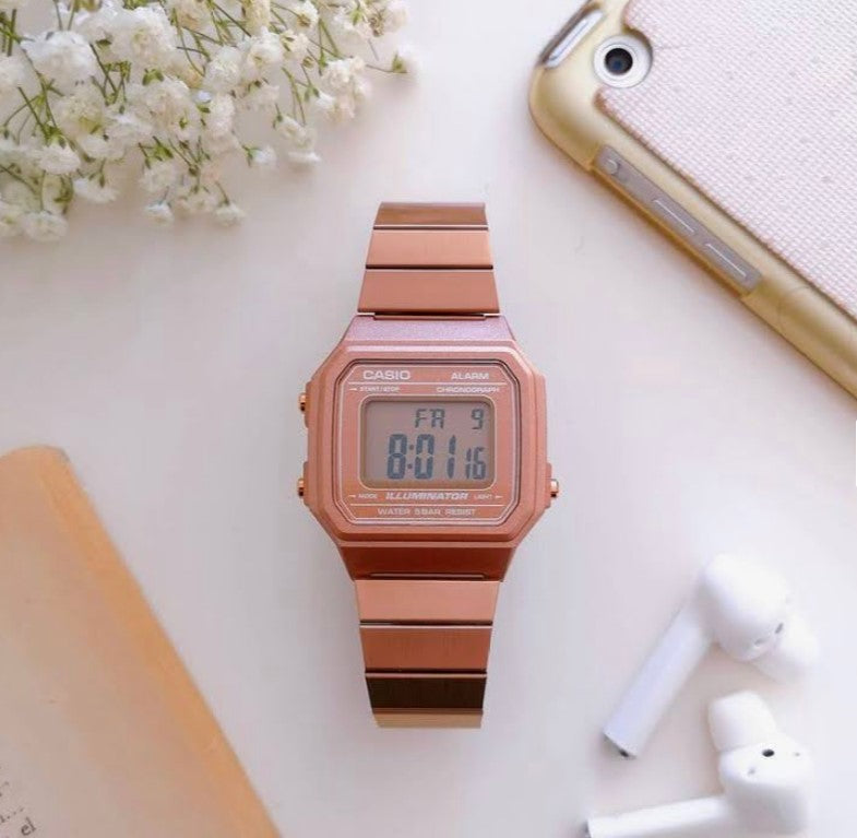 Casio B640wc 5a Casio Mujer Rosado Reloj Casio Mujer Oro Rosa