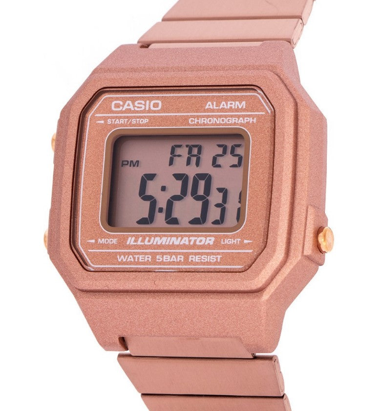 Reloj Casio hombre mujer B650WC-5AEF. Casio Collection acero rosa.