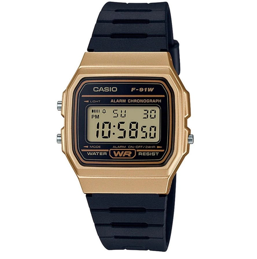 Reloj Hombre/Mujer CASIO DORADO F-91 Digital – HBW Zurich Relojes