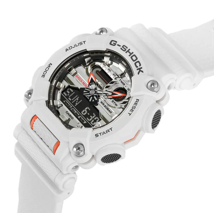 Reloj Hombre/Mujer CASIO G-SHOCK GA-900AS-7ADR Sport Digital Blanco Co –  HBW Zurich Relojes