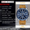 Reloj Hombre BENYAR BIETO Clásico-Sport Cuarzo Cuero Genuino, CAFÉ Cristal Mineral BENYAR