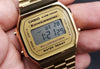 Reloj Hombre/Mujer CASIO Dorado Vintage A168 Digital