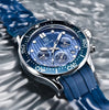 Reloj Hombre BENYAR RUSSEL BLUE Cuarzo Acero Quirúrgico Cristal Mineral Diamantado