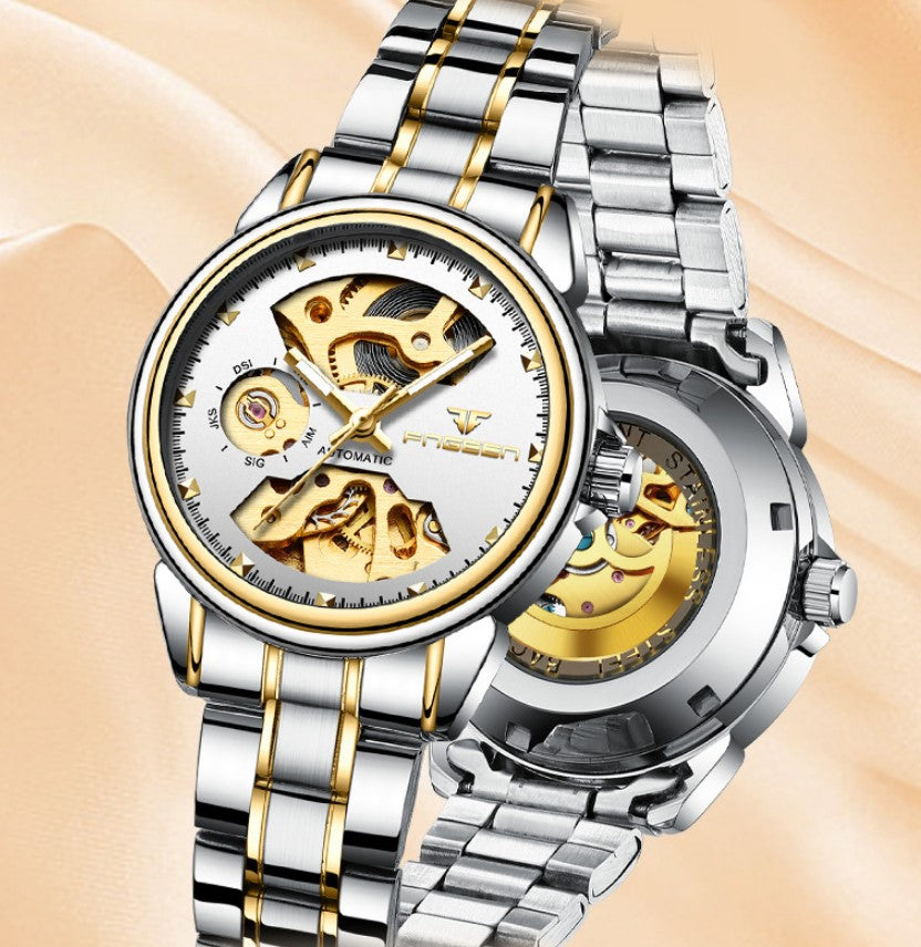 Reloj Mujer FNGEEN TENDER Clásico Automatico Cristal mineral diamantado