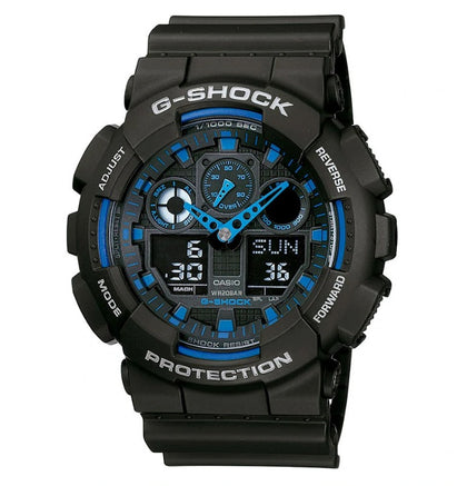 Reloj Hombre CASIO G-SHOCK GA-100-1A2DR Sport Digital Negro Correa Caucho