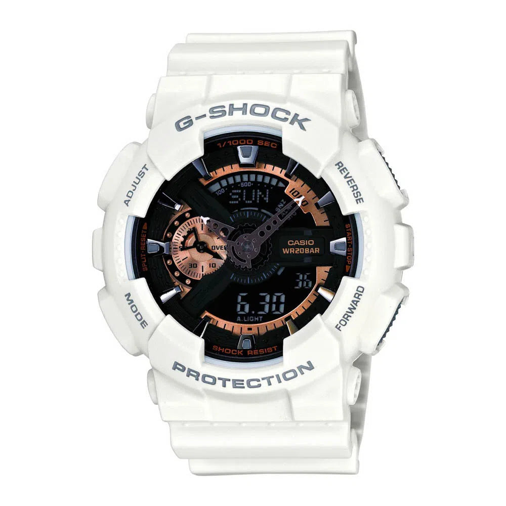 Reloj Hombre CASIO G-SHOCK GA-110RG-7ADR Sport Digital Blanco Correa Caucho