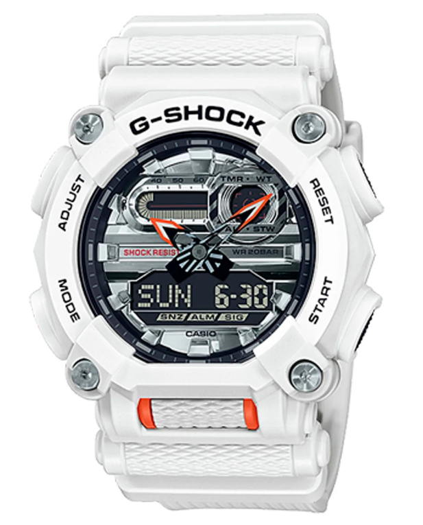 Reloj Hombre/Mujer CASIO G-SHOCK GA-900AS-7ADR Sport Digital Blanco Correa Caucho