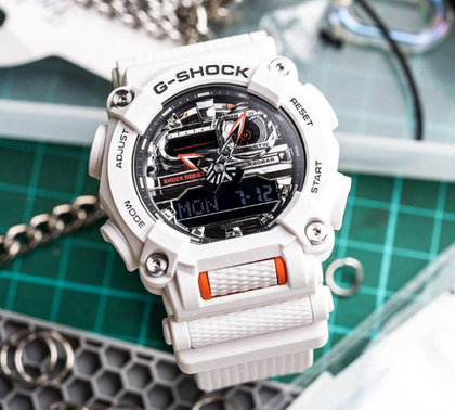 Reloj Hombre CASIO G-SHOCK GA-100-1A2DR Sport Digital Negro Correa Cau –  HBW Zurich Relojes