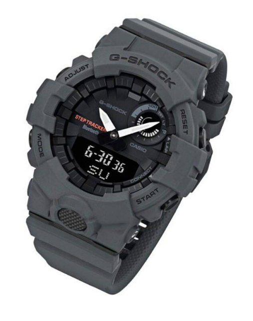 Reloj Hombre/Mujer CASIO G-SHOCK GBA-800-8ADR Bluetooth Sport Digital Gris Correa Caucho