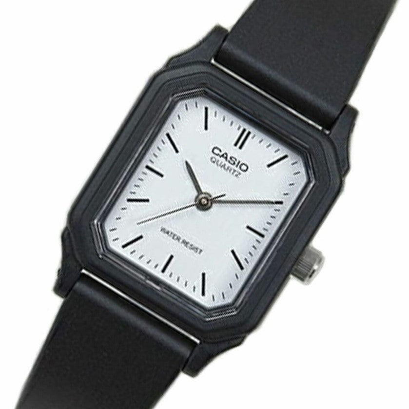 Reloj Mujer CASIO ANALOGO LQ-142 Cuadrado  Negro Clásico Cuarzo