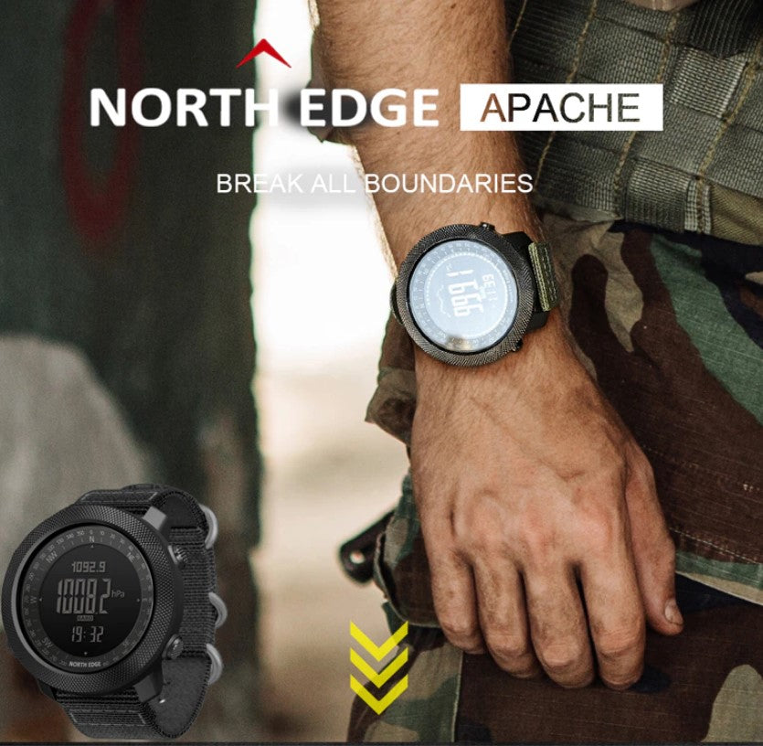 Reloj Hombre NORTH EDGE APACHE Sport Outdoor Militar Digital