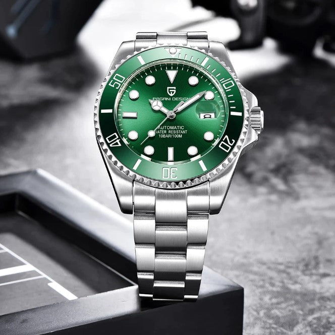 Reloj Hombre Pagani SUBMARINER GREEN Maquinaria Automatica Seiko, Acer –  HBW Zurich Relojes