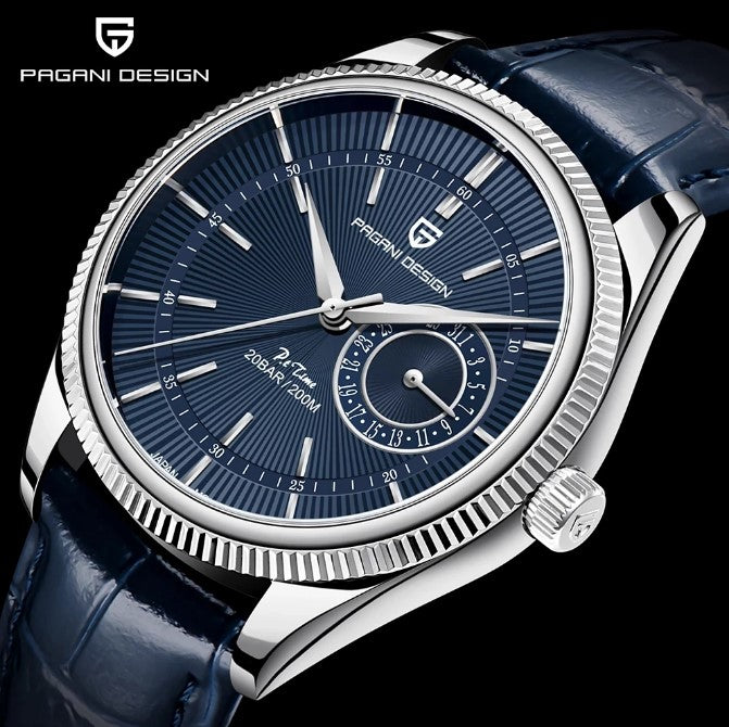 Reloj Hombre PAGANI PERFECT TIME  Cuarzo Azul Cristal de Zafiro 100% Original