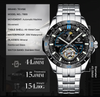 Reloj Hombre TEVISE ORBITAL Sport Automático Acero Inoxidable Cristal Mineral Diamantado