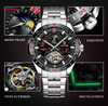 Reloj Hombre TEVISE ORBITAL Sport Automático Acero Inoxidable Cristal Mineral Diamantado